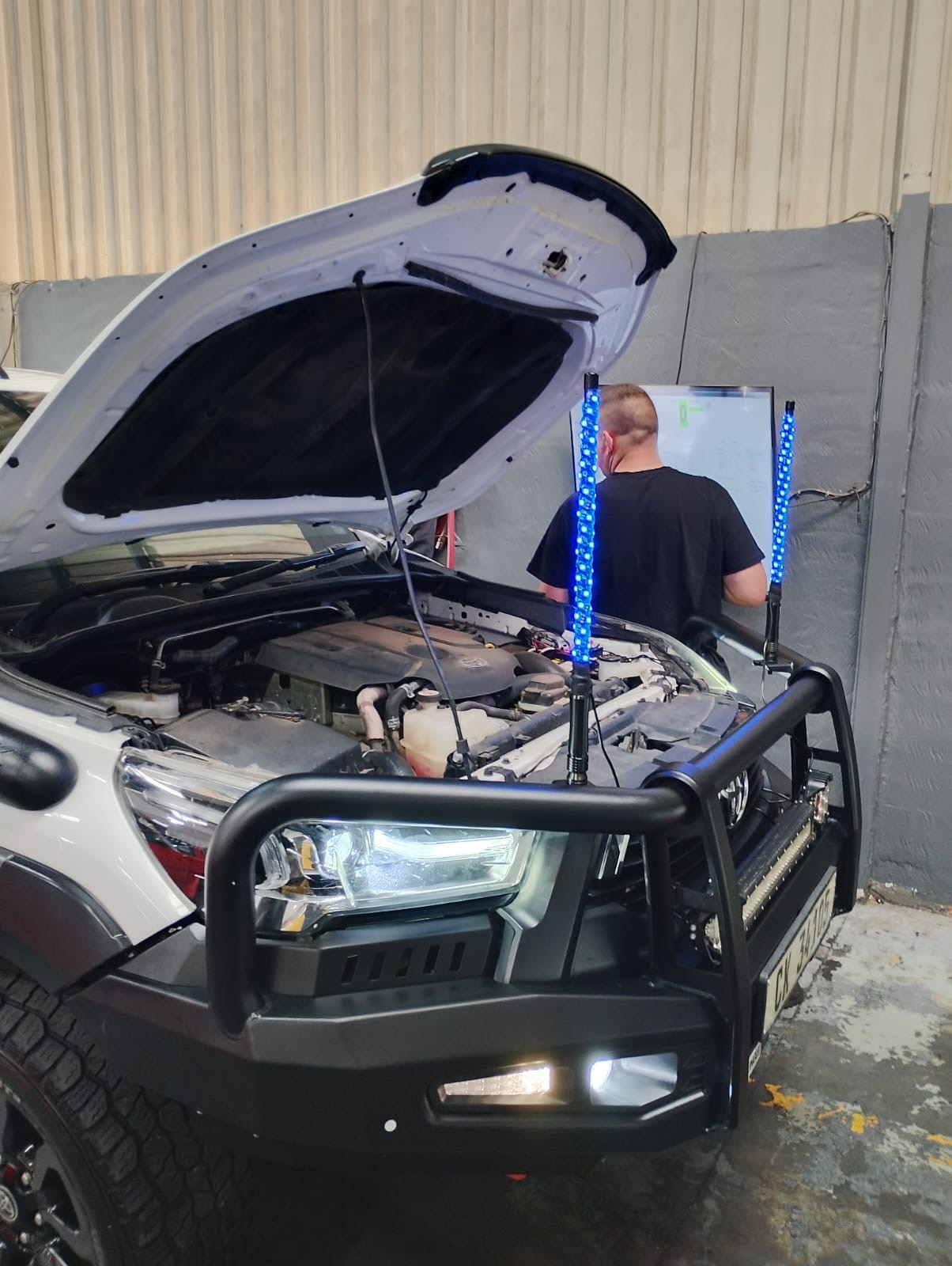 Toyota Hilux undergoing a booked dyno tuning session